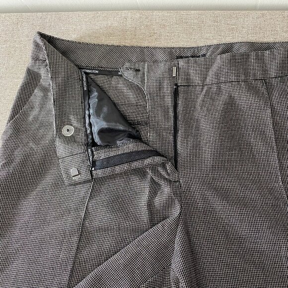 Worthington MODERN FIT Trouser Dress Pants Women's 14 Black White Geometric - Picture 4 of 14